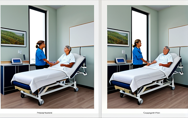 Here are two image prompts for Stable Diffusion XL, designed to generate professional and high-quality images based on the themes of compassionate rehabilitation care and modern therapeutic approaches: