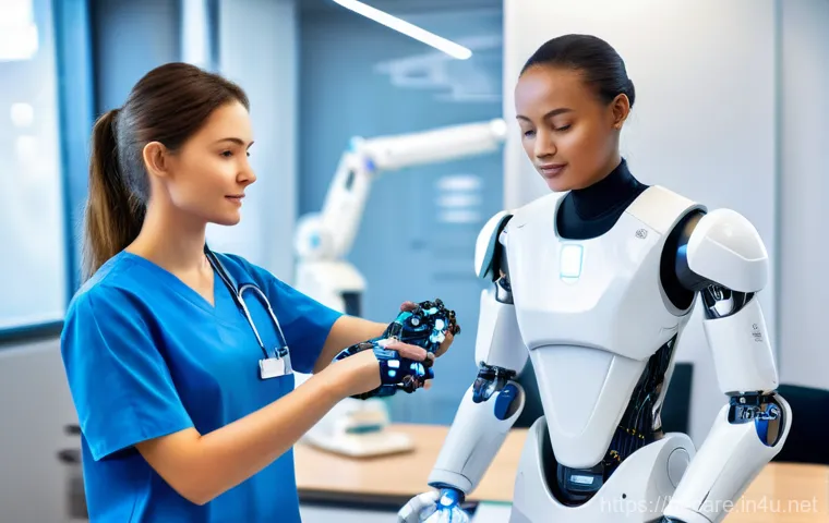 뇌졸중 재활 요양병원 - **Prompt 1: Inspirational Physical Therapy Session**
    "A bright, modern rehabilitation gym with n...