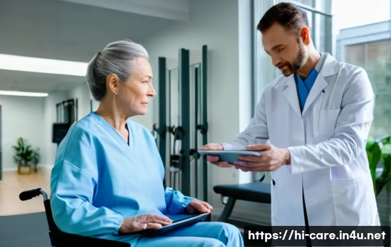 요양병원 재활 프로그램의 특징 - **A multidisciplinary team providing personalized care in a modern rehabilitation center.**
    *   ...